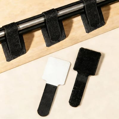 Kabelbeheer Set van 50 Stuks - Zelfklevende Kabelhouders en Verstelbare Klemmen voor Organisatie op Bureau, Slaapkamer en Keuken