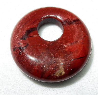 Mini Donut Hanger Jaspis Rood