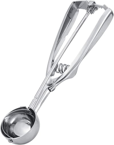 Professionele RVS IJslepel met Antislip Handvat voor IJs, Cupcakes en Koekjes - 4CM