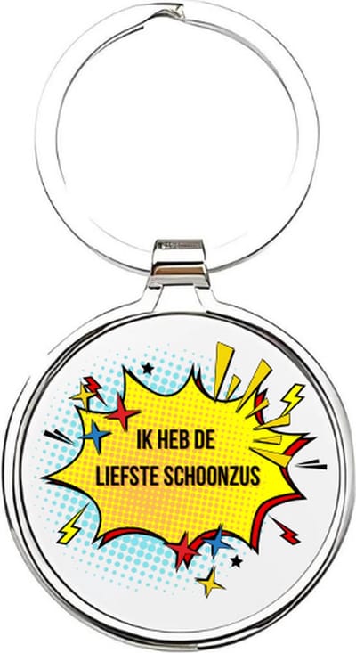 Akyol - Ik heb de liefste schoonzus Sleutelhanger - zus - De liefste schoonzus - Schoonzus sleutelhanger - Zussen sleutelhanger - Sleutelhanger zus - Familie sleutelhanger - verjaardagscadeautje - Zus cadeau - Sister - zusje - 4 x 7,5 CM
