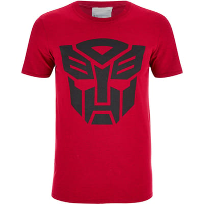 Transformers Transformers Zwart Emblem Heren T-Shirt -Rood - S