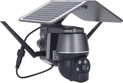 360° Draadloze Zonne-energie Beveiligingscamera met PIR-bewegingsdetectie en 2-weg Audio
