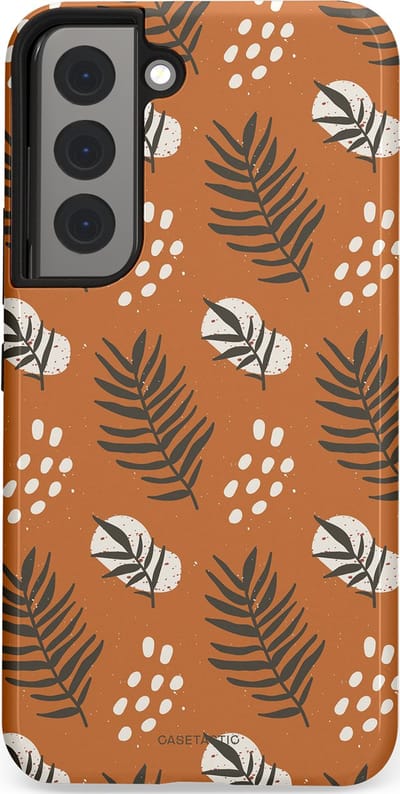 Casetastic Hoesje Geschikt voor Samsung S22 - Stijlvolle Beschermende Duo-layer Case - Rustiek ritme
