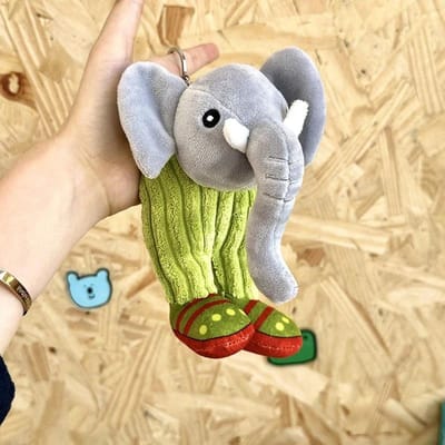 Brainrot Knuffel Sleutelhanger Tung Sahur Cartoon Krokodil Chimpansee Decoratieve Pop Tralalero Tralala Figuren Bananini Speelgoed Cadeau gray