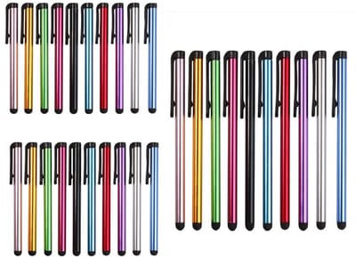 Touchscreen Pennen - 30 stuks - Diverse kleuren - Stylus pen - Styluspennen - Smartphone - Tablet pen - Stylus pennen - Laptop pen - Touchscreen pen