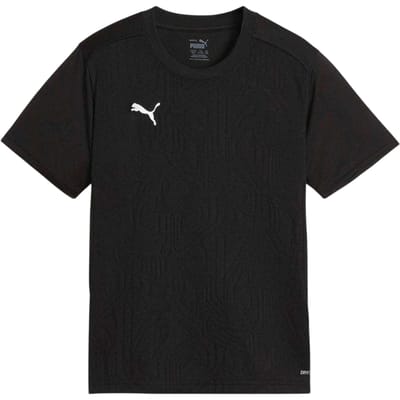 Puma Kinder/Jonge gestempelde jacquard reguliere jersey (Zwart)