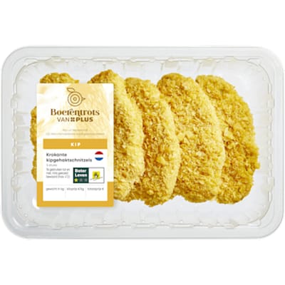 Krokante kipgehaktschnitzels 5st.