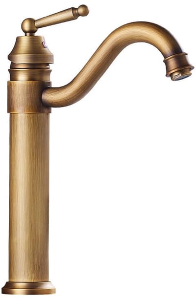 Badkamerkraan - Eenhendelkraan - badkamerwastafelkraan- warm- en koudwaterkraan - wastafelkraan - eengreeps wastafelkraan - Wastafel Mengkraan Badkamer - Hoge, Draaibare Uitloop - Style Retro Keukenkraan