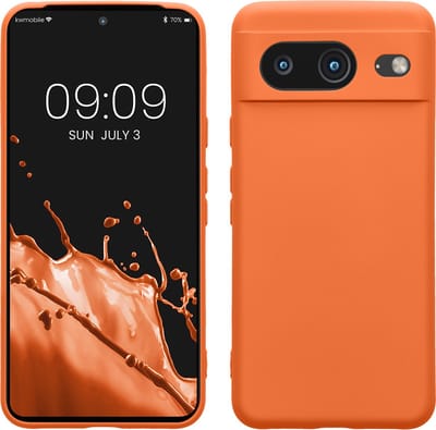 kwmobile telefoonhoesje geschikt voor Google Pixel 8 - Hoesje voor smartphone - Precisie camera uitsnede - TPU back cover in warme abrikoos