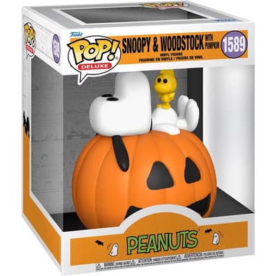 Beeldje Funko Pop Deluxe Peanuts Snoopy & Woodstock with Pumpkin