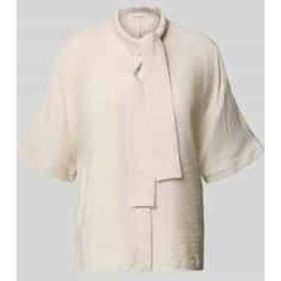 relaxed fit strikblouse van viscosemix