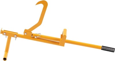 Houtbloklift - Houtkrik Boomstam - Brandhout Zagen - Verstelbare Kantelhaak - 3-32 inch Diameter - Geel