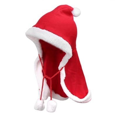 Schattige Huisdier Kerstkleding Cape Rode Hoed Festival Sjaal Kostuum Benodigdheden voor Katten Honden(M) M red