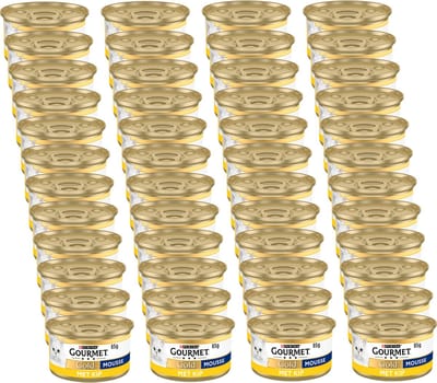 Gourmet Gold Mousse 85 g - Kattenvoer - 48 x Kip