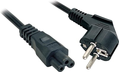 Lindy - Voedingskabel - IEC 60320 C5 naar CEE 7/7 (M) - 2 m - gevormd - zwart