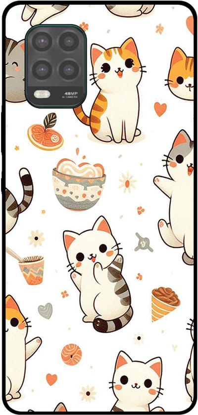 Smartphonica Telefoonhoesje Geschikt voor Xiaomi Mi 10 Lite met katten opdruk - TPU backcover case cat design geschikt voor Xiaomi Mi 10 Lite