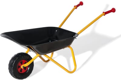 MIRA®Kruiwagen Kind - Kruiwagen Speelgoed - Tuingereedschap Kind - Zwart - 51 cm x 39 cm x 13 cm