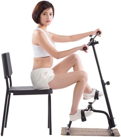 Total Body Exerciser - Zittende trainer - Thuis sporten - Verstelbare weerstand - 83-100 cm hoog - Zwart