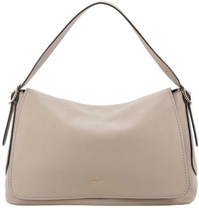 abro schoudertas Leather Agave Shoulder Bag Carina Siena Taupe