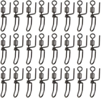 Dailygoods- Swivels 50 Stuks - Roestvrij Staal - Draaibaar - Cascade Wartels - Corrosiebestendig - Verbeterde Werpafstand - Viswartels