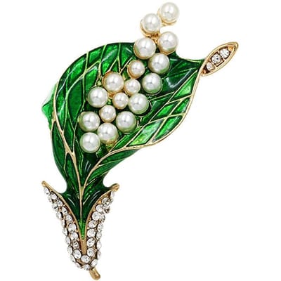 Mode Imitatie Schelp Parel Mode Corsage Legering Druipende Olie Speld Kraag Speld Sieraden Broche Vrouwelijk beige
