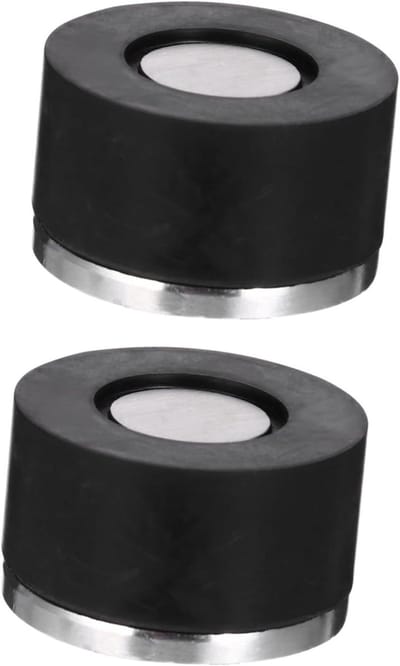 Deurstopper Set - Wandbeschermer - Meubels Beschermen - Geluiddempend Ontwerp - 2 Stuks - Zwart