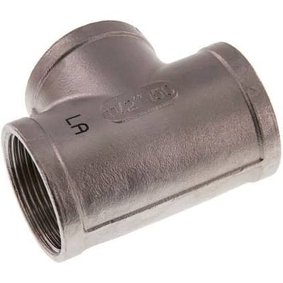 Rp 1 1/2'' RVS T-stuk 10 Bar - FL3T-F-SH-112R-S