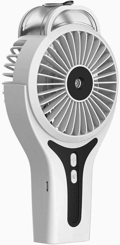 Ventilator met Vernevelaar - Verkoeler Verdamper - Persoonlijke Koelte - USB Oplaadbaar - 2.5 kg - Wit