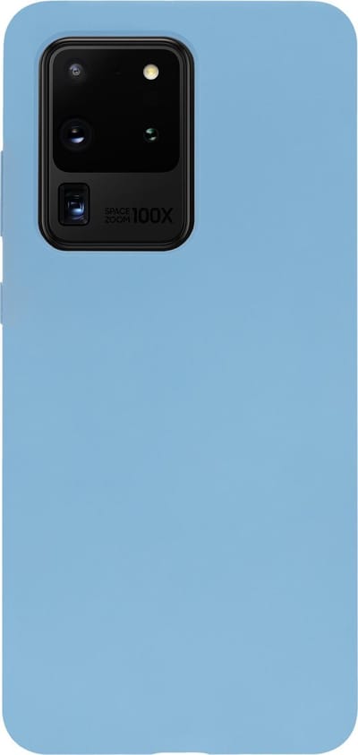 BMAX Siliconen hard case hoesje geschikt voor Samsung Galaxy S20 Ultra - Hard Cover - Beschermhoesje - Telefoonhoesje - Hard case - Telefoonbescherming - Blauw