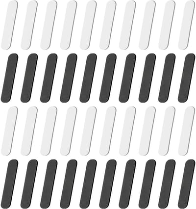 Dailygoods- Hoedverkleiner 40 Stuks - Schuimrubberen Verkleiningsinzetstukken - Zelfklevend - Universeel Inzetbaar - Zwart/Wit - 5 mm Dikte - Hoedmaatverkleiner