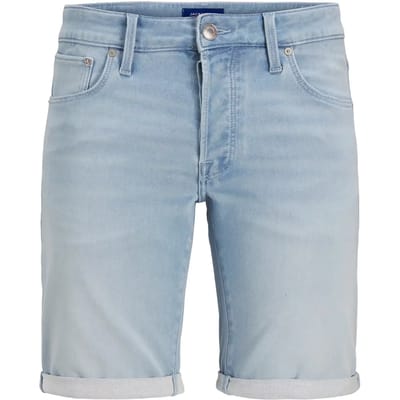 Jack & Jones blauwe heren broek   Stonewash wassing   Regular fit   5-Pocket zakken   Knoop- en ritssluiting   Duurzaam   Regular waist Blauw S