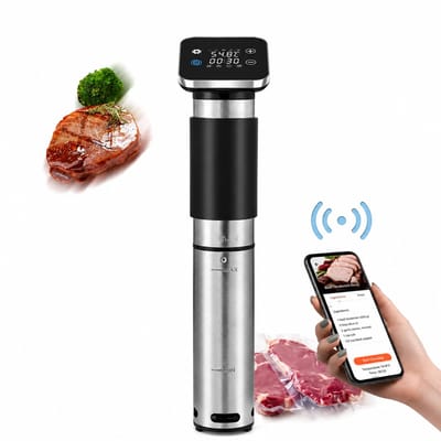 Trendique - Sous-vide machine - Sous vide koker - Sous-vide stick - Precisiekoker - Slow cooking - Vacuumzakken - 1300W - 6 liter