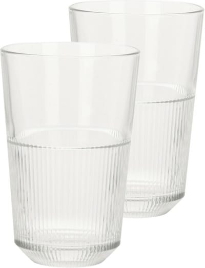 Excellent Houseware Whisky glazen - 8x - transparant - 360 ml - drink/waterglazen