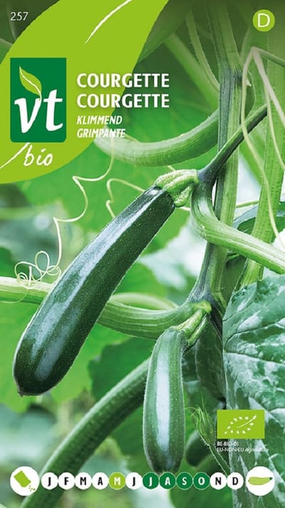 Courgette Klimmend Bio - Eenvoudig te Telen met Verticale Groei