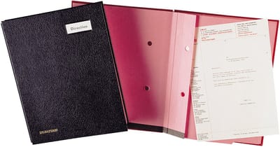 emey handtekenmap/vloeiboek´clip´, 25 vakken, zwart