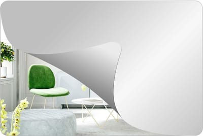 Frameloze Spiegel Wanddecoratie van Acryl, 30 x 20 cm - Shatterproof Reflectie voor Thuis, Badkamer en Sportzaal