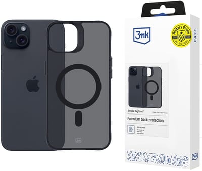 Hoesje voor Apple iPhone 15 Plus - 3mk Smoke MagCase