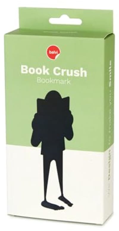 Balvi - Book Crush bookmark with funny design a figure printed by a book flat. 13cm g