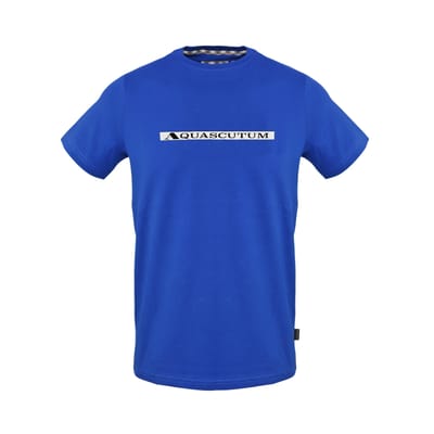 Aquascutum Heren-T-shirt met ruitjespatroon (Sky)