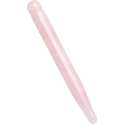1 ST Natuursteen Carving Gepolijste Massage Gezondheid Ontspanning Kristallen Stick(Rozenkwarts) white