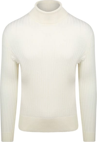 Suitable Coltrui Rib Merino Off White - Maat L - Heren