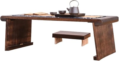 Opvouwbare Japanse Vloertafel - Multifunctionele Salontafel voor Binnen en Buiten