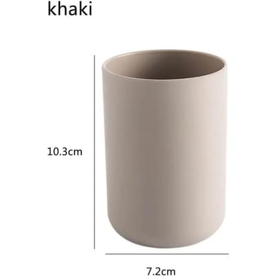 1 tasse de rinçage multifonction de qualité alimentaire, accessoires de salle de bain, tasse à eau, tasse de bain de bouche en plastique kaki