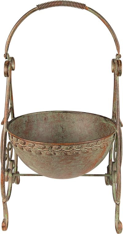 Clayre & Eef Planthouder 26x27x49 cm Groen IJzer