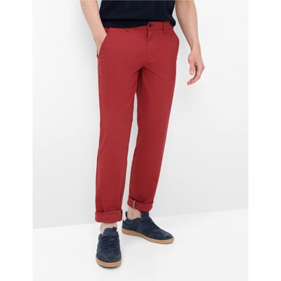 Eurex Heren Flatfrontbroek  Style THILO RED, rood, maat 58