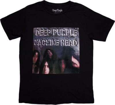 Deep Purple - Machine Head Album Cover Heren T-shirt - S - Zwart