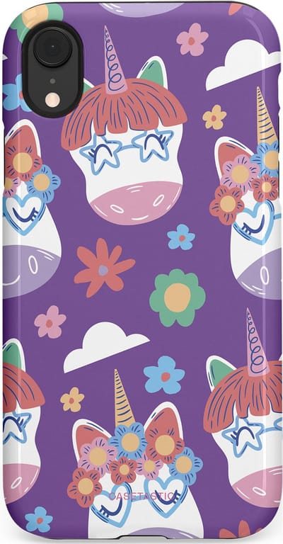 Casetastic Hoesje Geschikt voor Apple iPhone Xr - Stijlvolle Beschermende Duo-layer Case - Eenhoorn Magie