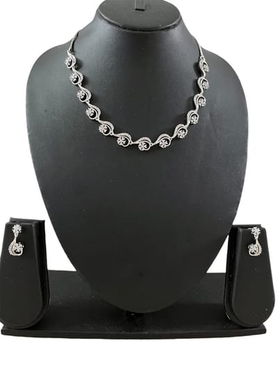 N3 Collecties Wit Diamant Sieradenset voor Dames