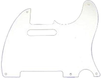 Fender Pickguard Tele 5-Hole White - Pickguard