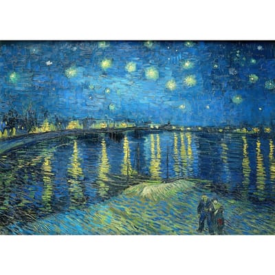 Enjoy Puzzel 1000 Stukken: Sterrennacht aan de Rhône - Van Gogh